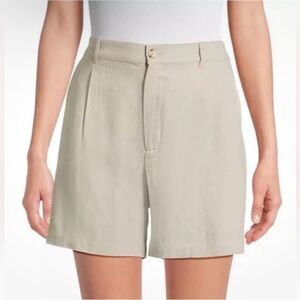 NWT Lot Time and Tru Linen Blend Shorts | Beige Oatmeal and BLack Lot | Size XS